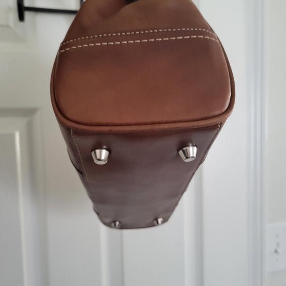 NWT Coach Hampton Leather Satchel -very small mark on front of bag pic 12 - Picture 10 of 16